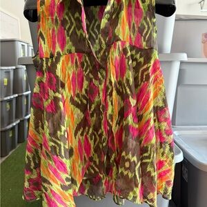 Vibrant Sleeveless Blouse mp71